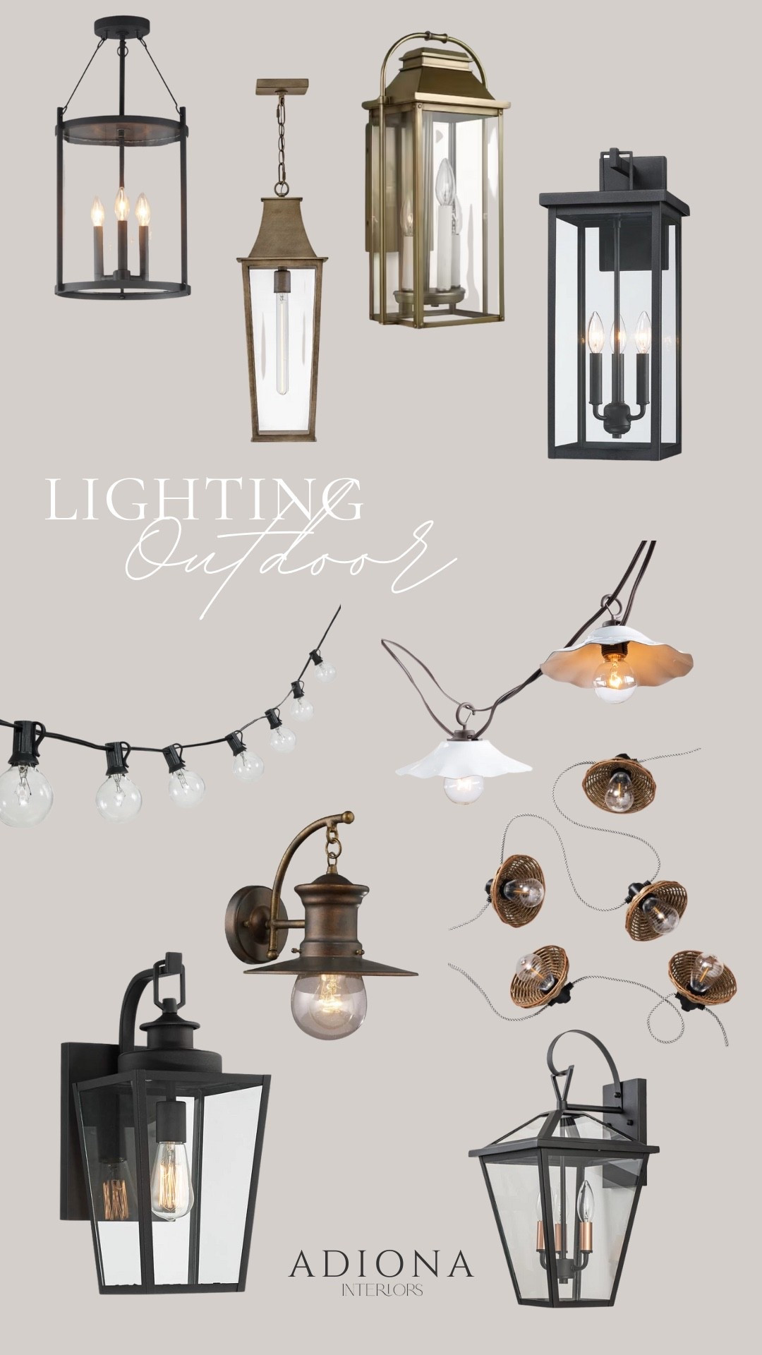 Outdoor lighting 

Exterior lighting, summer lighting, Amazon home, Wayfair finds, budget home, sconces, outdoor sconces, outdoor string light 

#LTKSaleAlert #LTKHome #LTKSeasonal
