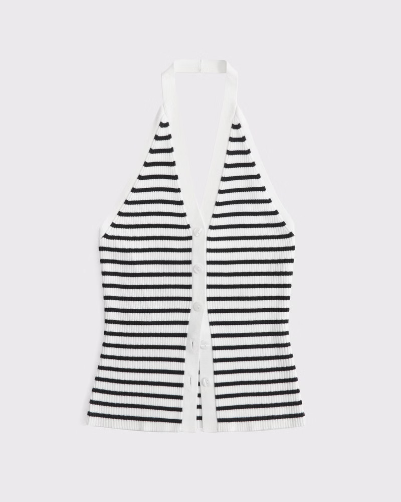 Women's Ribbed Halter Sweater Vest | Women's Out & About | Abercrombie.com | Abercrombie & Fitch (US)