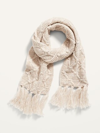 Fringed Sweater-Knit Scarf for Women | Old Navy (US)