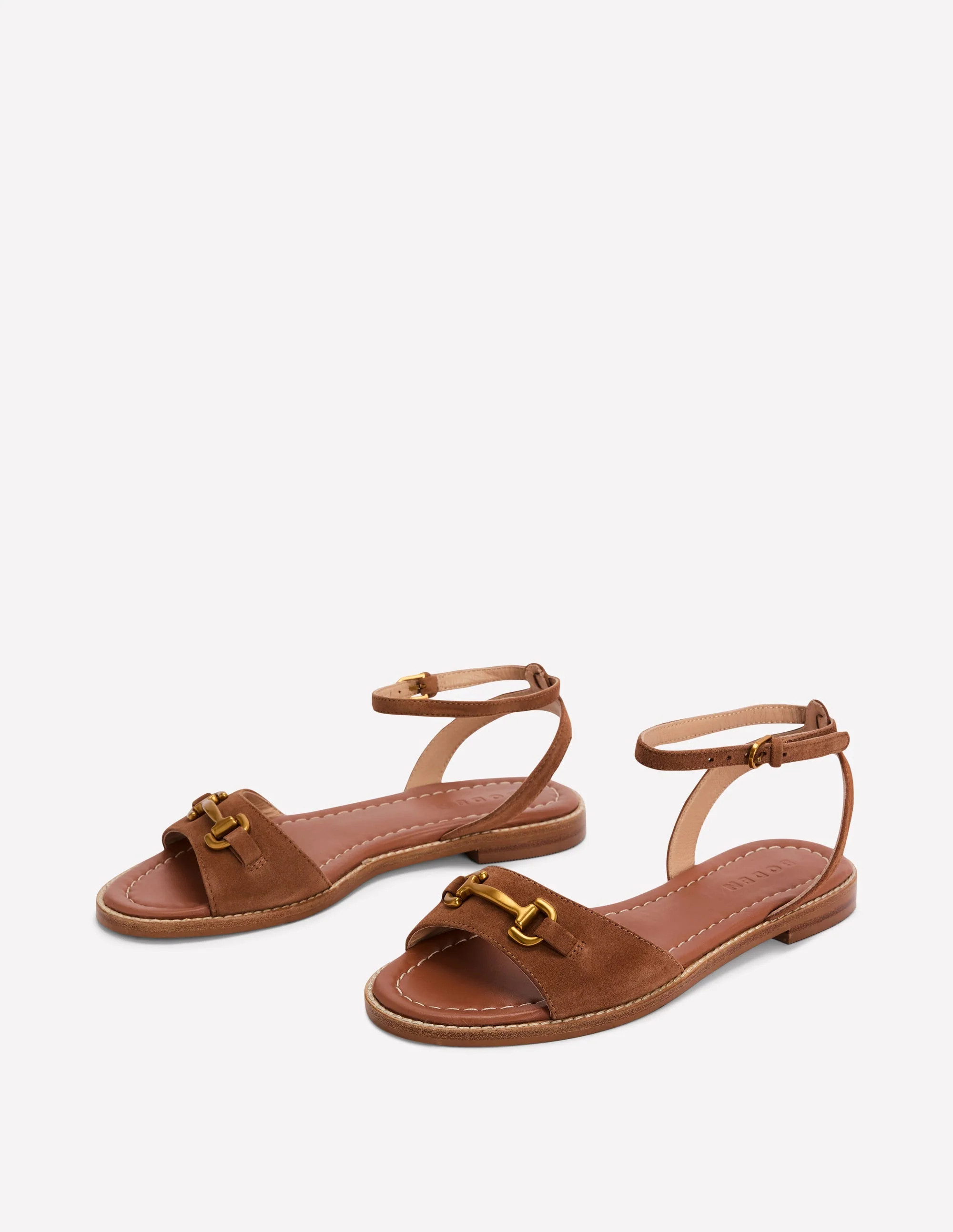 Iris Snaffle Flat Sandal-Ginger Snap | Boden (US)