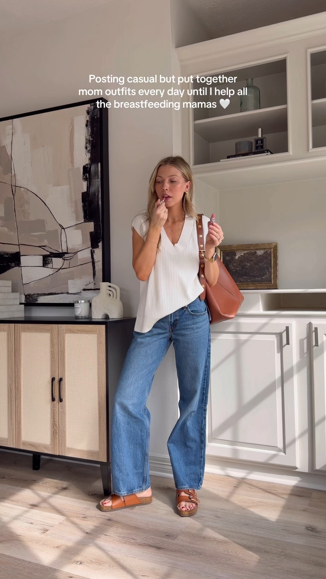 Comfy casual mom outfit! S in v neck sweater and 27 in jeans.

#LTKootd #LTKmomlife #LTKdayinmylife