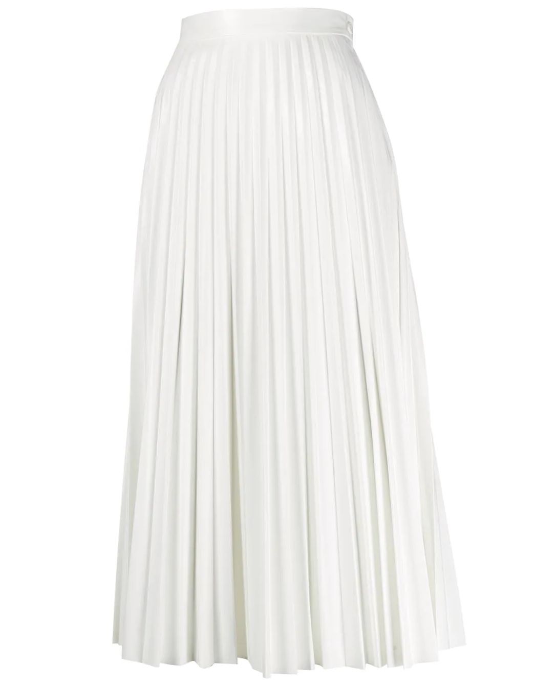 MM6 Ladies Pleated Midi Skirt In White | Jomashop.com & JomaDeals.com