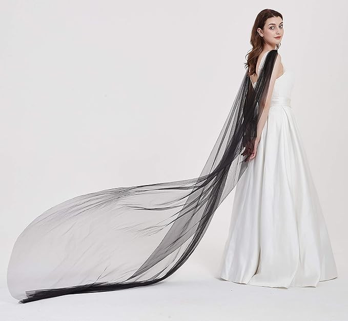 Shoulder Cape Veil Tulle Church Bridal Cape Veil Chapel Wedding Veil B018 | Amazon (US)