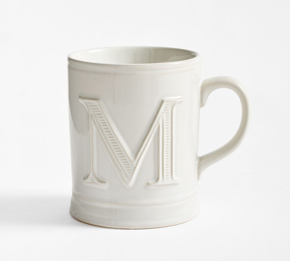 Embossed Alphabet Mug | Pottery Barn (US)