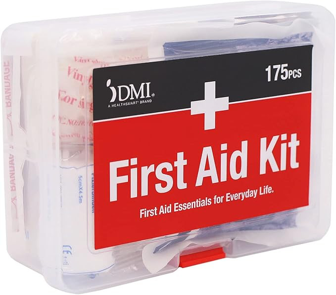 DMI 175-Piece First Aid Kit for Minor Injuries, Cuts and Scrapes, All-Purpose, Portable and Conve... | Amazon (US)