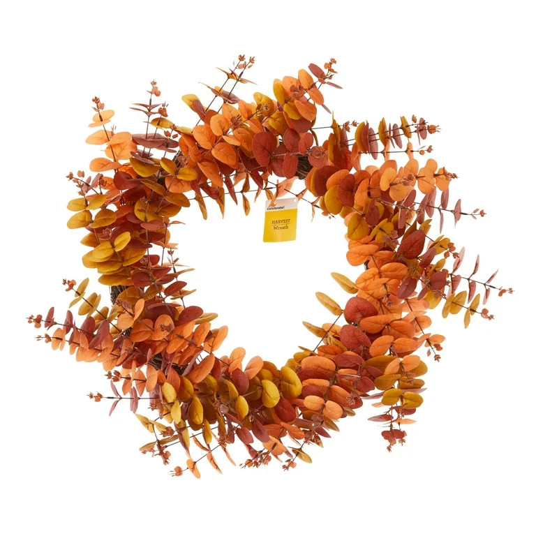 Harvest Eucalyptus Wreath, 24 in, by Way to Celebrate | Walmart (US)