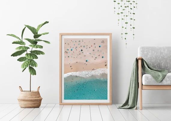 Bondi Beach Framed Print  Aerial Beach Wall Art  Australia | Etsy | Etsy (UK)