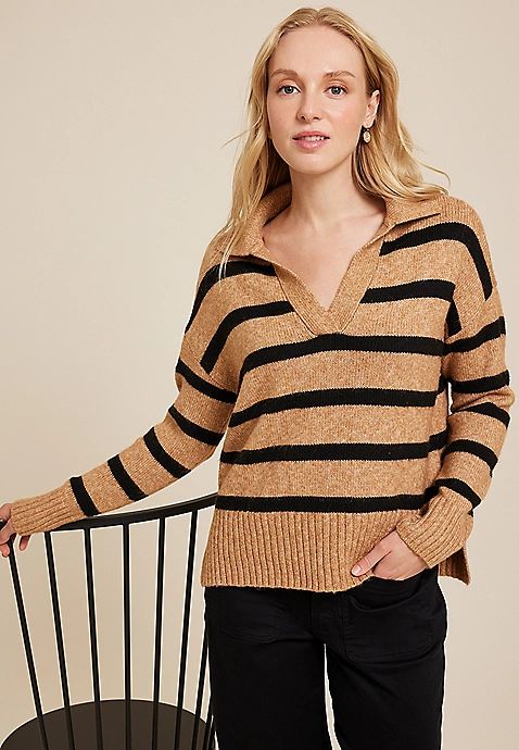 Cozier Than Cashmere Collared Sweater | Maurices