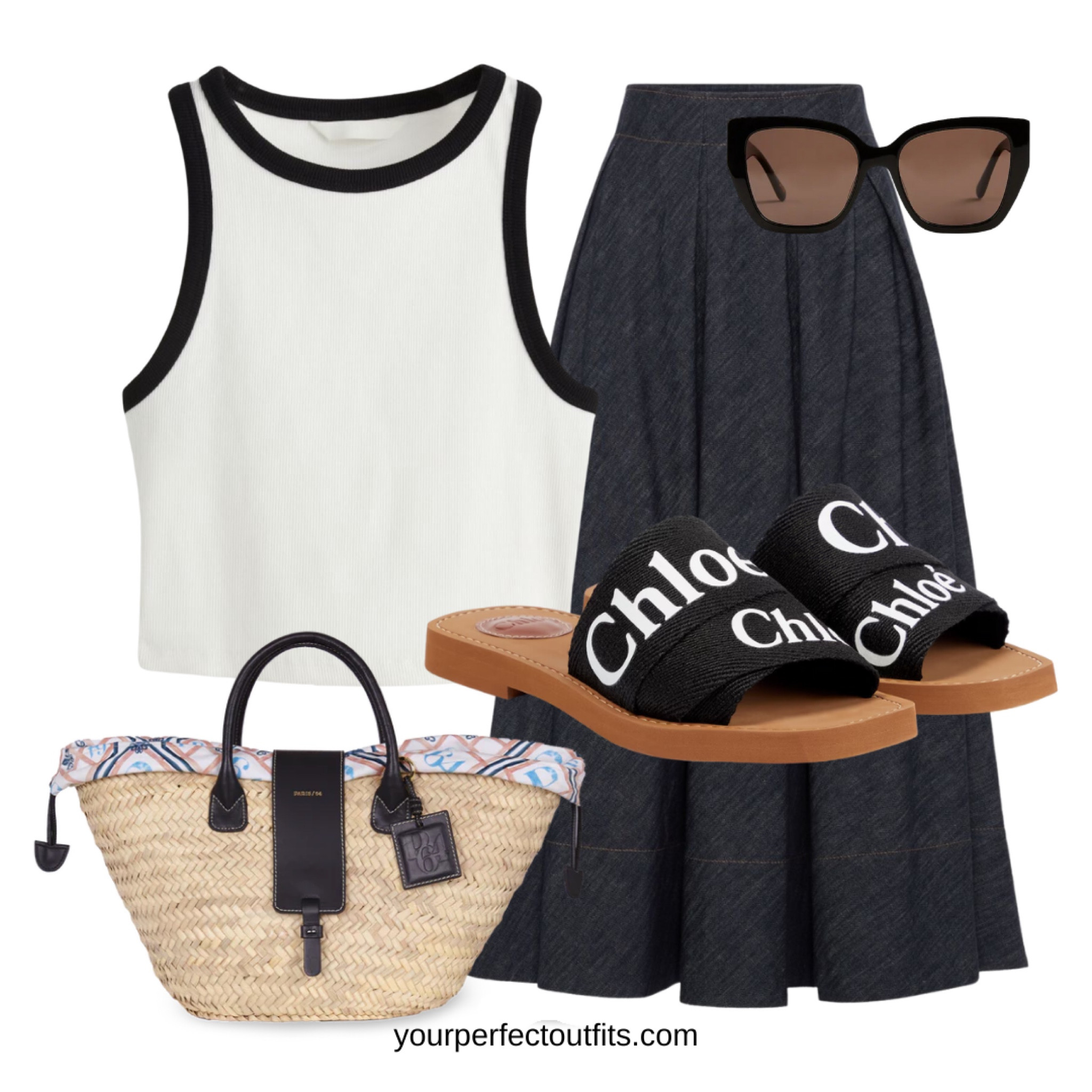 Styling this maxi summer skirt in black 
Summer outfits 

#LTKstyletip #LTKSeasonal #LTKfindsunder100