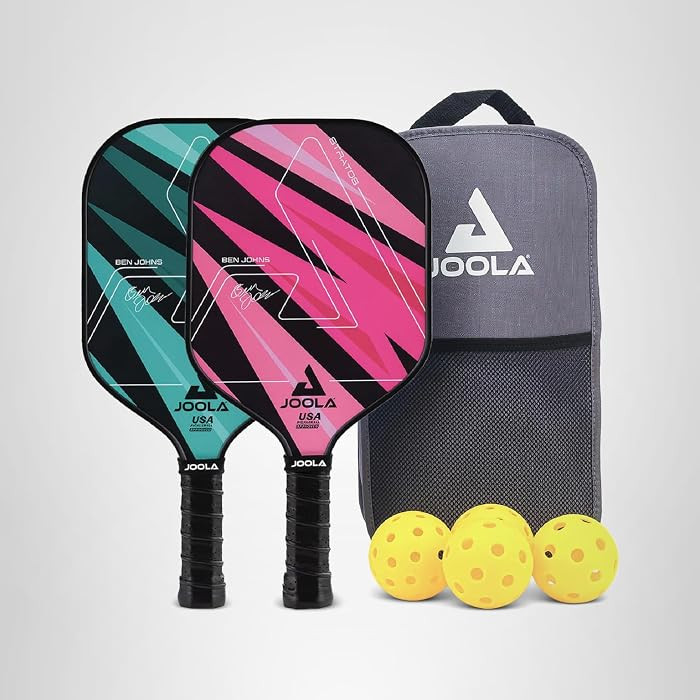 JOOLA Pickleball Paddles Set of 2 \u2013 Multiple Colors - Reinforced Fiberglass Surface \u2013 L... | Amazon (US)