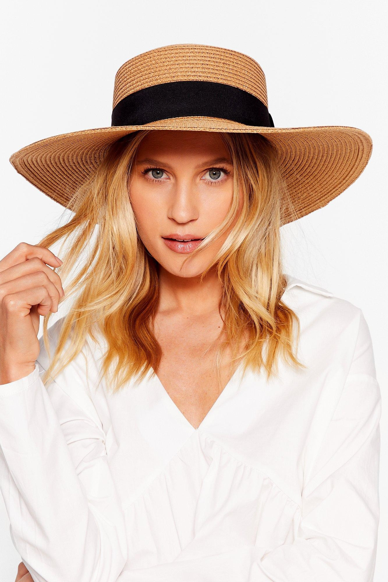 Womens Throwin' Shade Straw Boater Hat - Tan | NastyGal (US & CA)