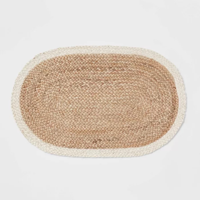 34" x 20" Jute Oval Kitchen Rug - Threshold™ | Target