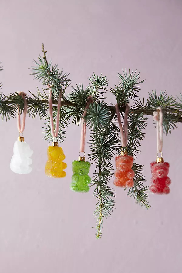 Gummy Bear Glass Ornaments, Set of 5 | Terrain