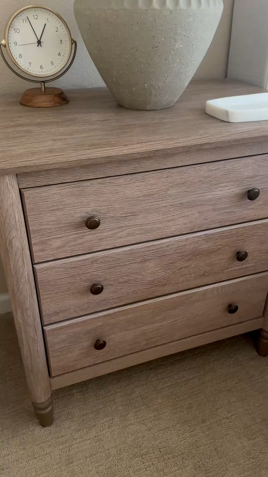 I’m honestly shocked my nightstand is still in stock and shipping at the moment!

It’s one of my favorite bedroom finds and gives major Pottery Barn Sausalito vibes for under $200. 🙌

✨ Designer-inspired look for less
✨ Neutral finish that works with so many styles
✨ Great storage without looking bulky
✨ Under $200 right now

If you miss the original version, there’s also a brand-new 3-drawer version available too. Both are beautiful and look far more expensive than they are

#LTKHome