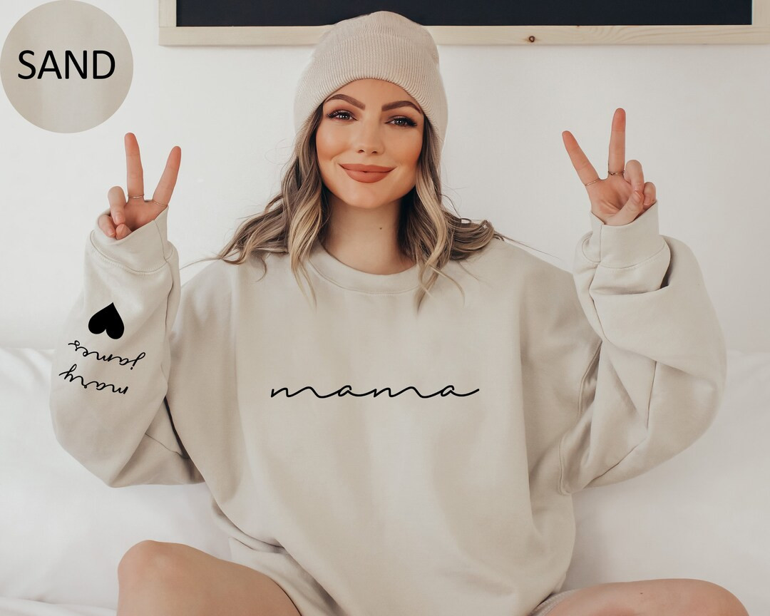 Personalized Mama Sweatshirt With Kids Names Custom Momma - Etsy | Etsy (US)