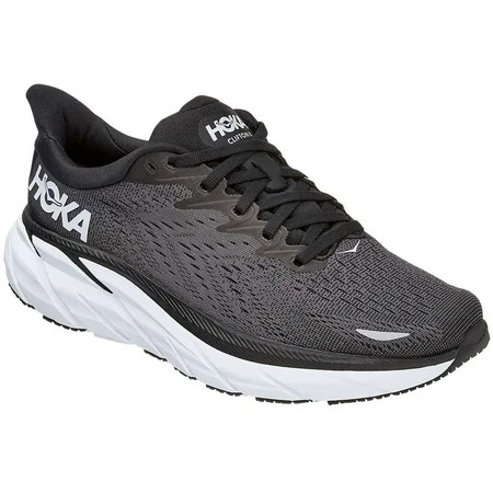 Womens Hoka Clifton 8 Shoe Size: 11 Black - White Running | Walmart (US)