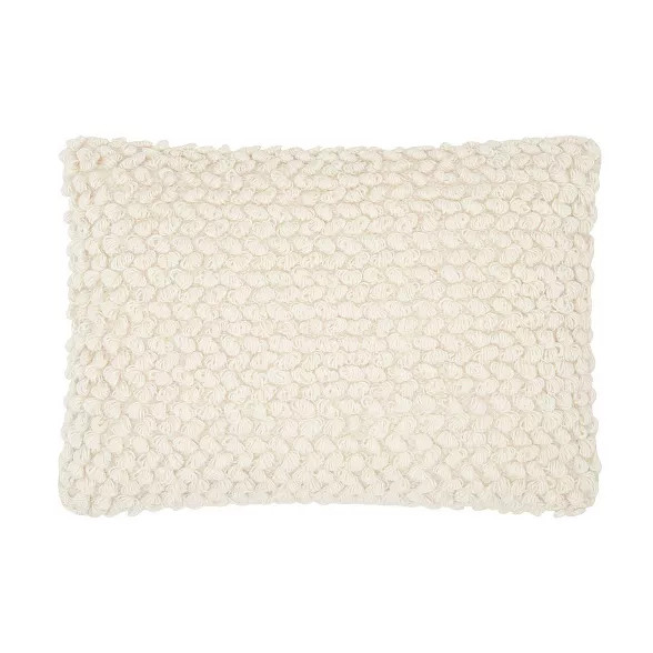 14"x20" Oversize Thin Group Loops Lumbar Throw Pillow Off-White - Mina Victory | Target