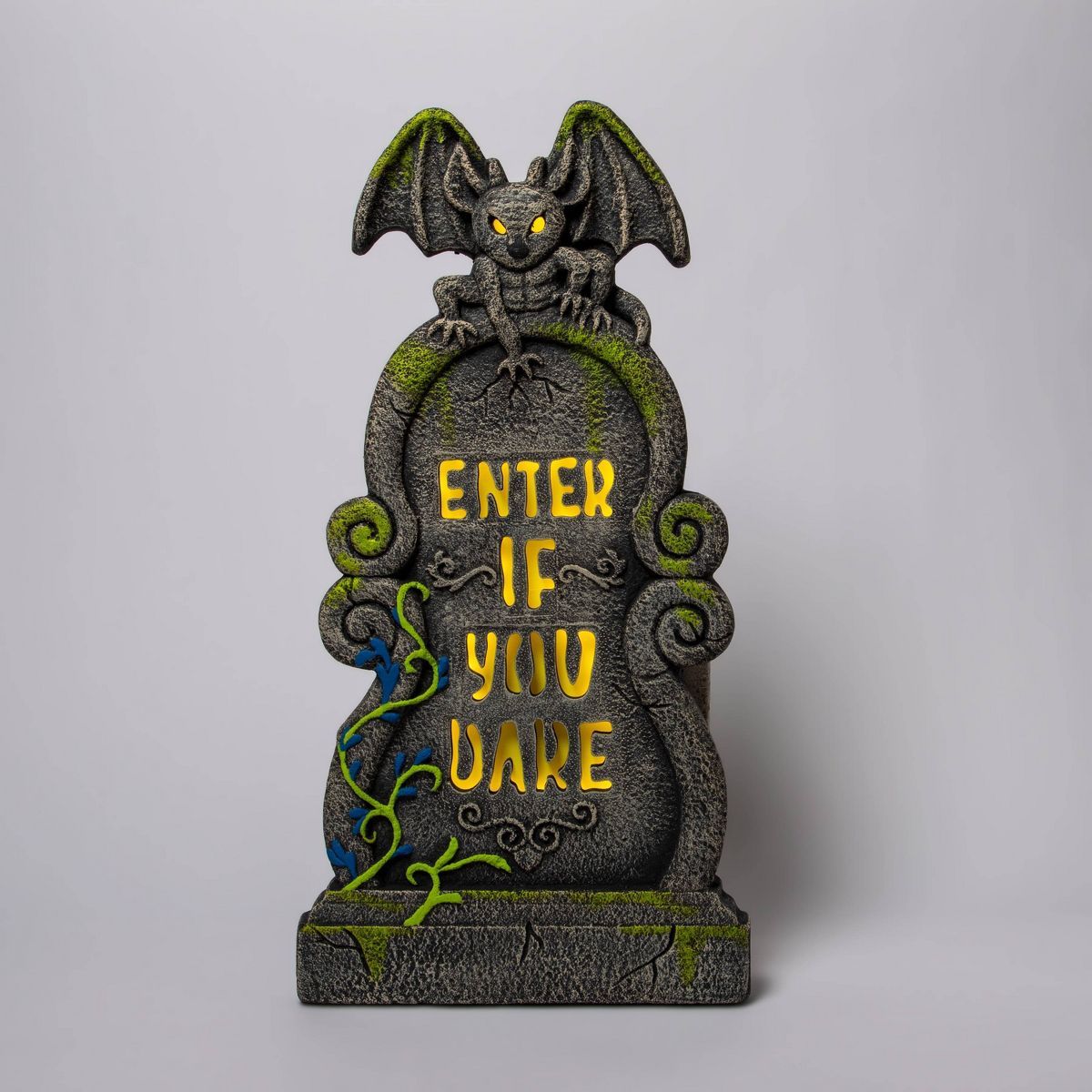36" Lit Enter if You Dare Halloween Decorative Tombstone - Hyde & EEK! Boutique™ | Target