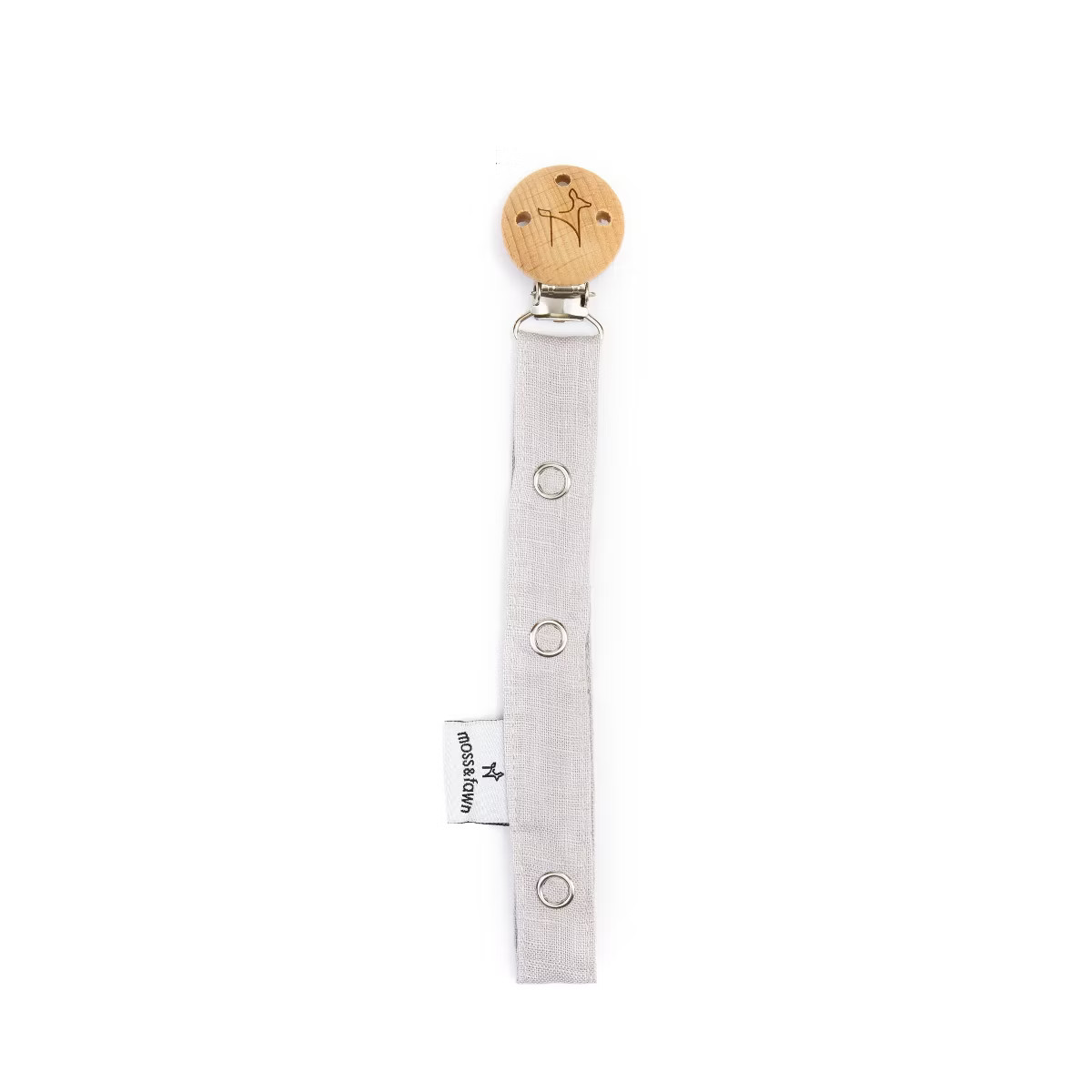 Moss and Fawn Linen Pacifier Clip | Target