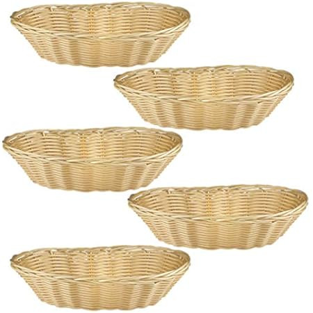 TableCraft Products C1174W Basket, Oval, Natural, 9" x 6" x 2.25" (Pack of 12) | Amazon (US)