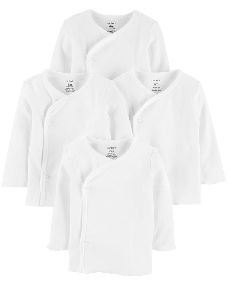 4-Pack Side-Snap Tees | Carter's