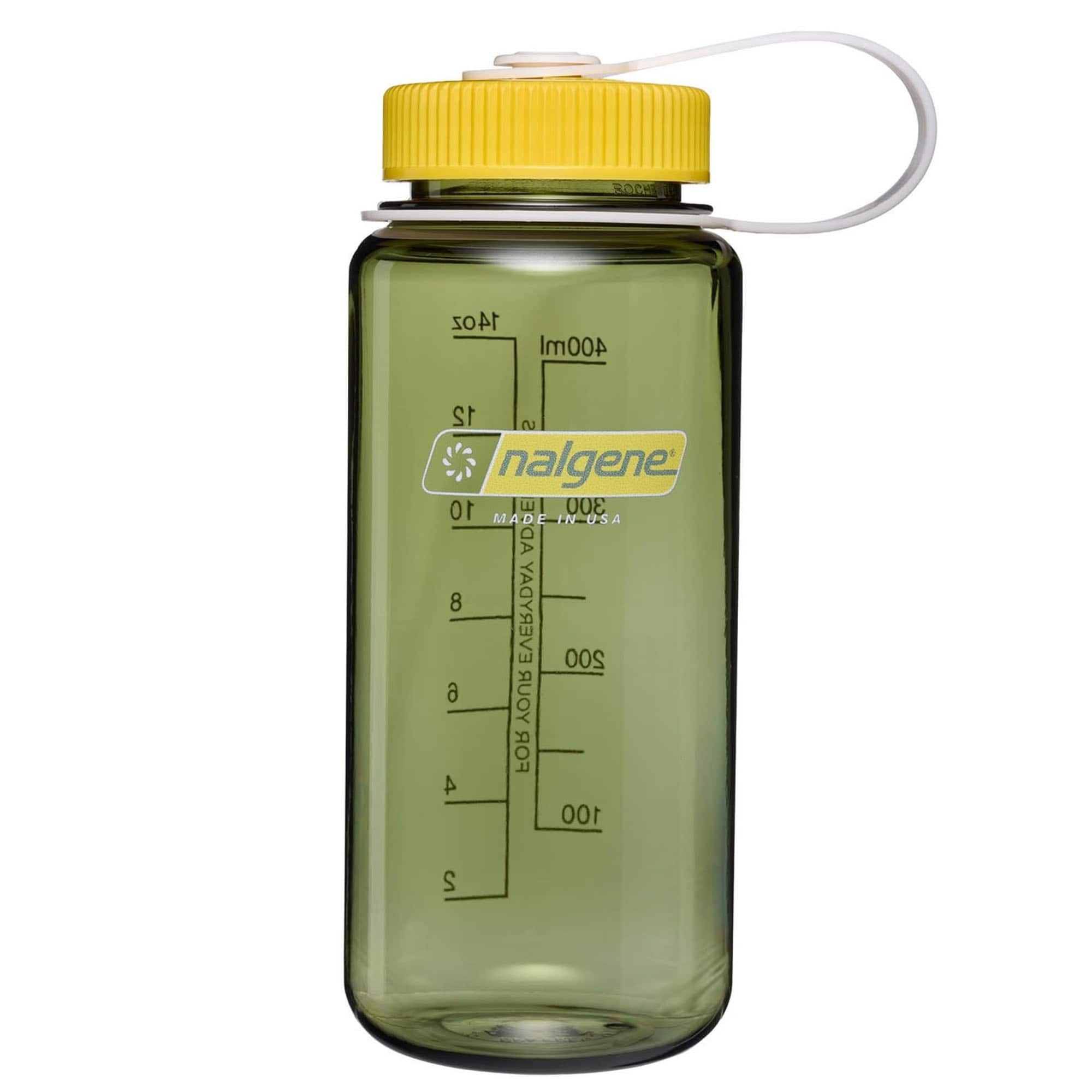 Nalgene - Sustain 16 oz. Wide Mouth Water Bottle - Oil Green/Freesia | Best Buy U.S.