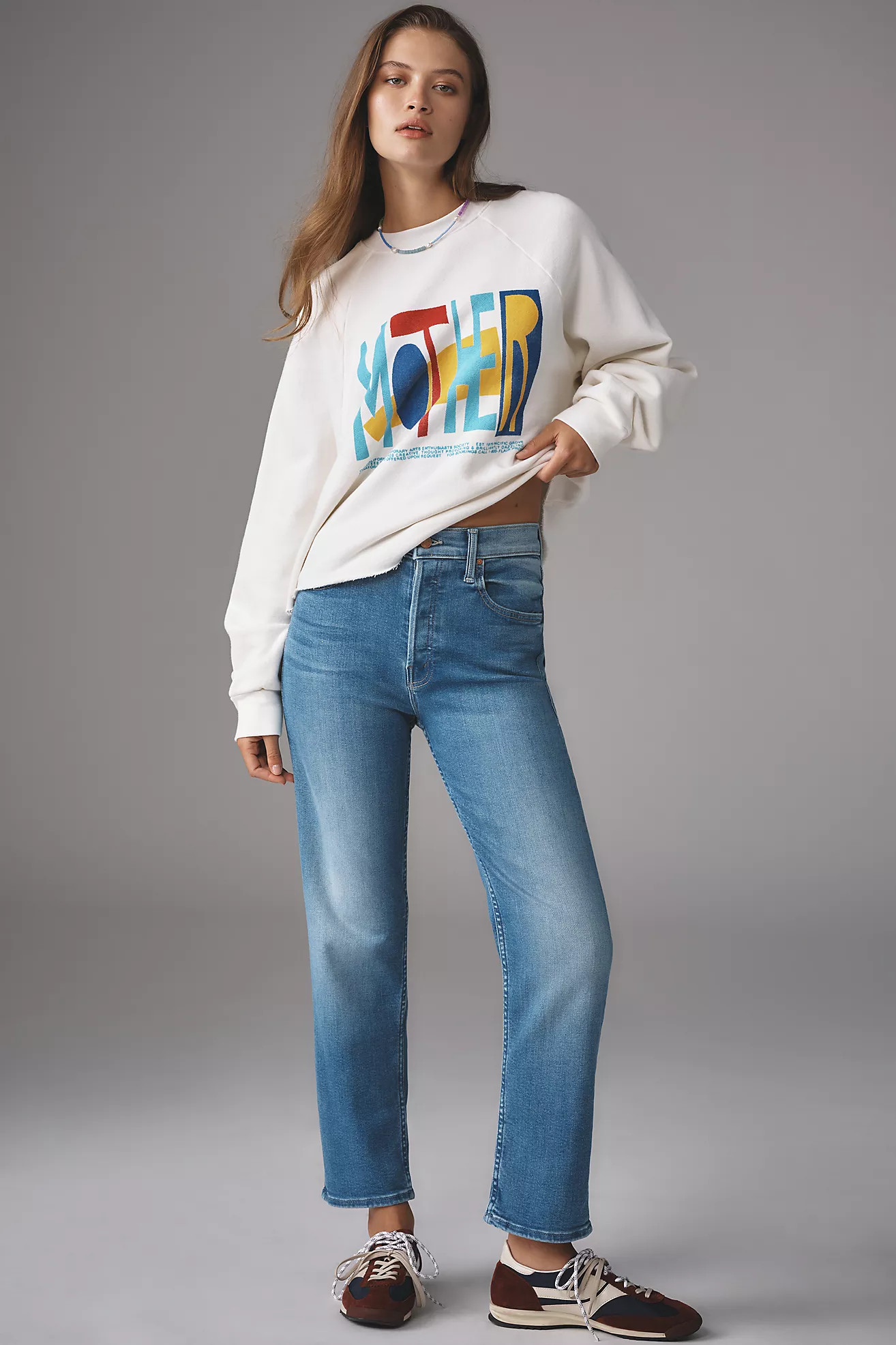 MOTHER The Tomcat Ankle High-Rise Straight-Leg Jeans | Anthropologie (US)