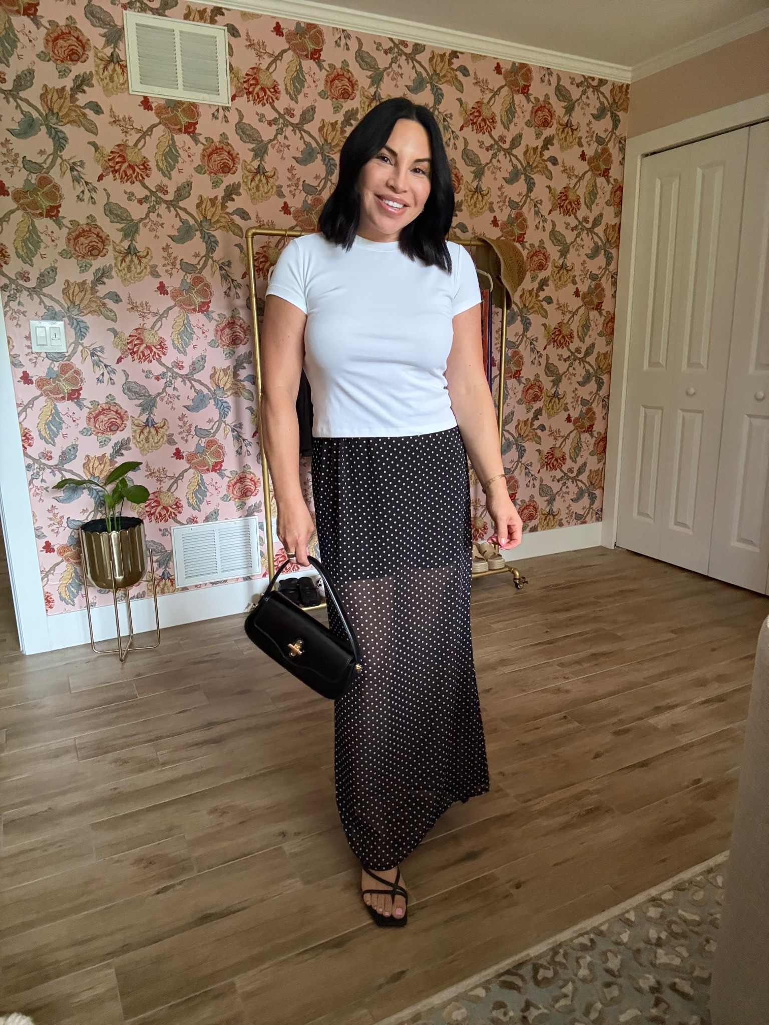 Polka dotted sheer midi skirt!!  So cute! #polkadots #skirt #outfit 

#LTKmomlife #LTKgrwm #LTKootd