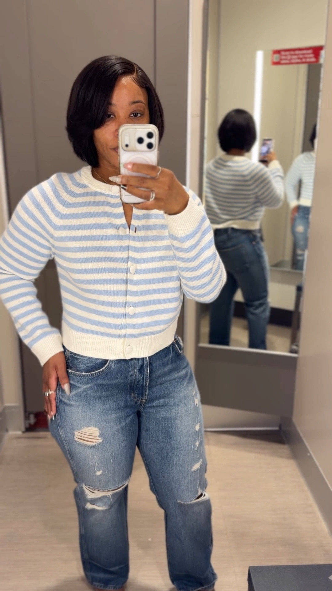 Sizes in order:

Outfit 1. 
Top-XXS
Bottom-Small

Outfit 2.
Top-Small
Bottom-Size 8

Outfit 3.
Top-Small
Bottom-Small 

Check separate post for more details on outfits.

#LTKootd #LTKPetite #LTKU