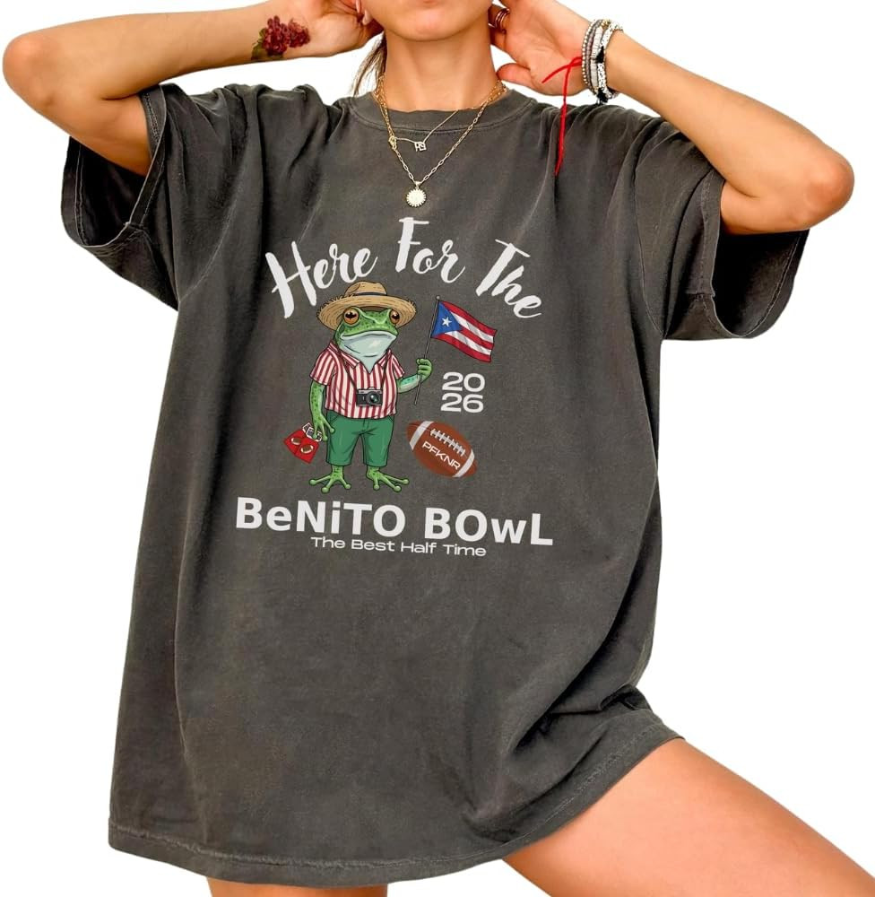 Here for The Benito Bowl Shirt Puerto Rican Football Tee Multi | Amazon (US)