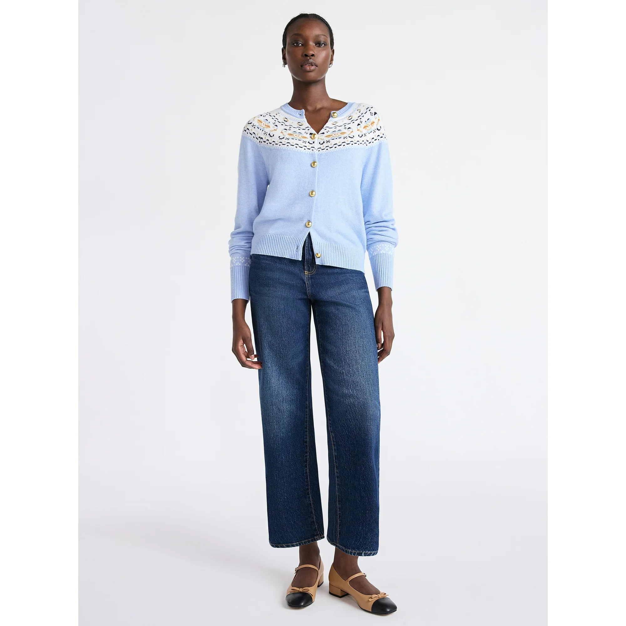 Free Assembly Women's Midrise Relaxed Ankle Jeans, 27.5" Inseam Sizes 0-18 | Walmart (US)