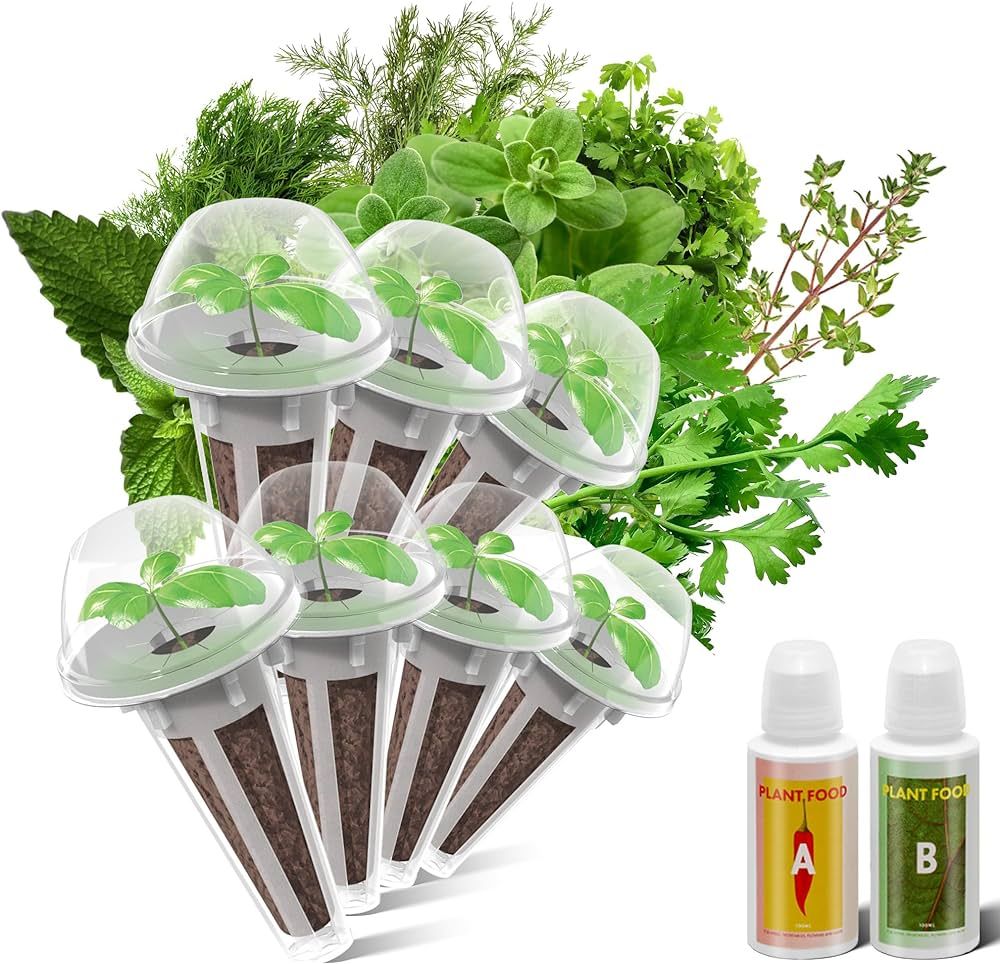 Herb Seed Starter Pod Kit Plant for inbloom 5 Pods Hydroponics Growing System, Indoor Garden, 7-P... | Amazon (US)
