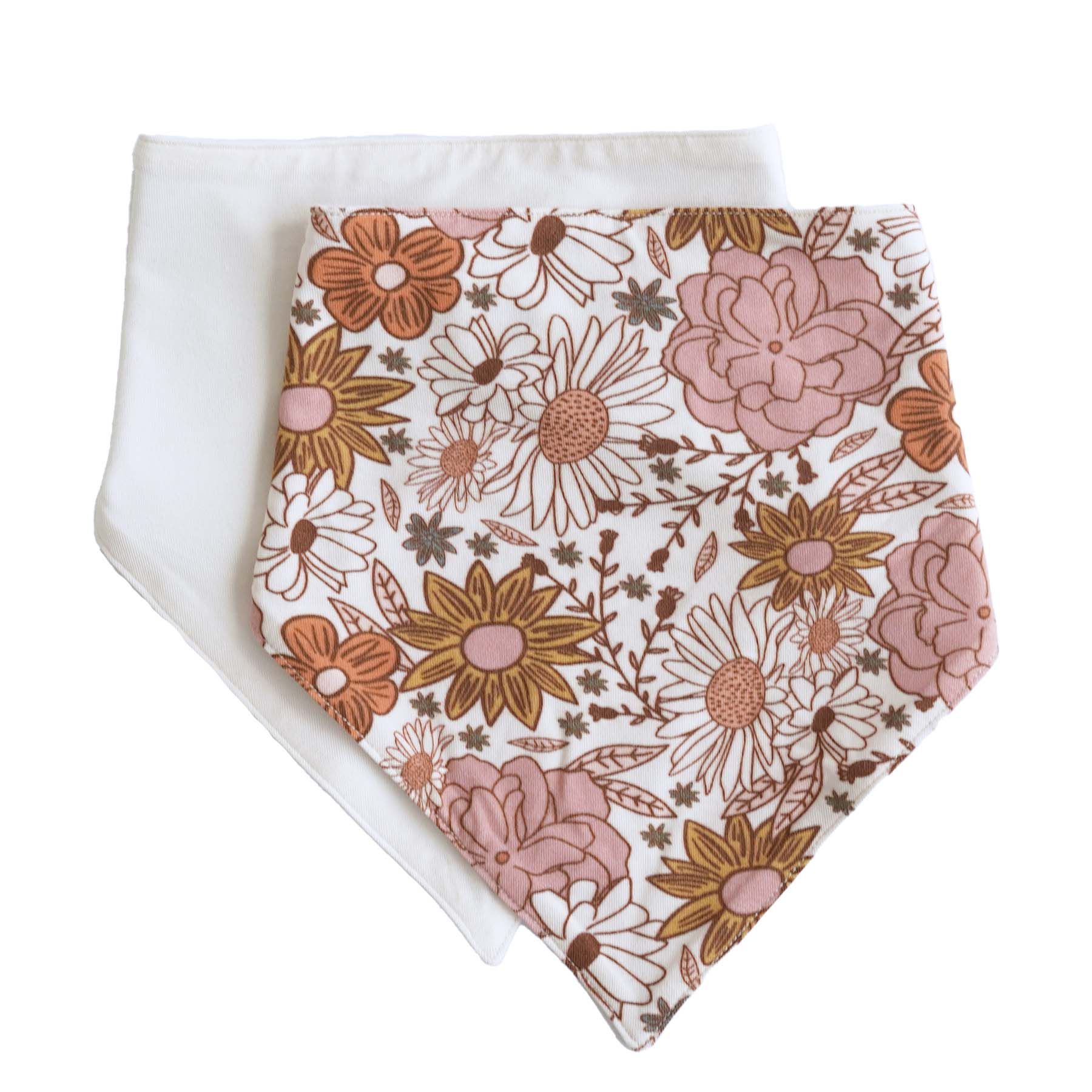 Boho Floral 2pc Bandana Bibs | Caden Lane