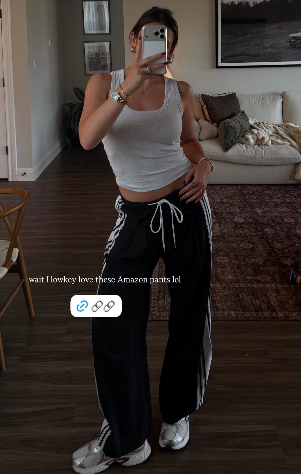 Perfect for running errands or lounging tbh.
#amazonfinds #athleisure #loungepants #amazonpants #trackstyle 

#LTKootd #LTKActive #LTKgrwm