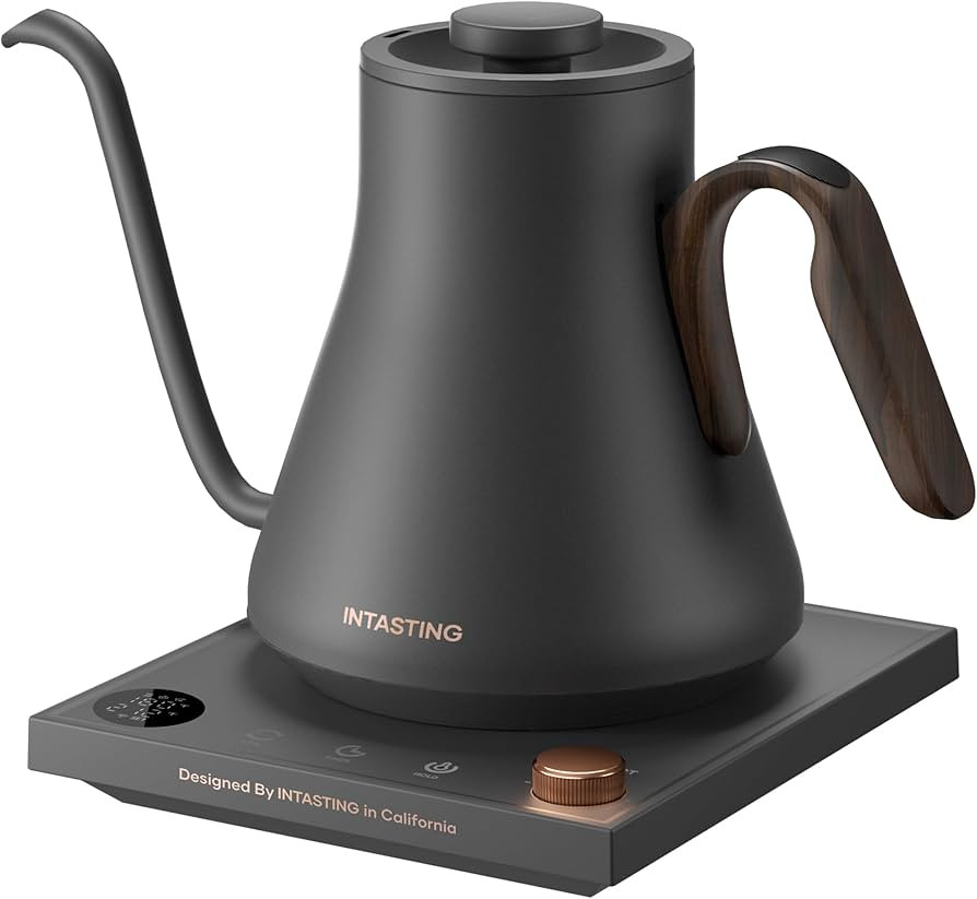 Electric Kettles, INTASTING Gooseneck Electric Kettle, ±1℉ Temperature Control, Stainless Stee... | Amazon (US)