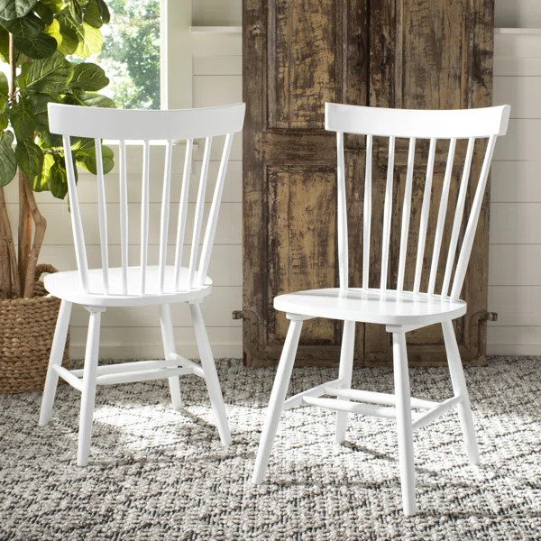 Spindle Solid Wood Windsor Back Side Chair (Set of 2) | Wayfair North America