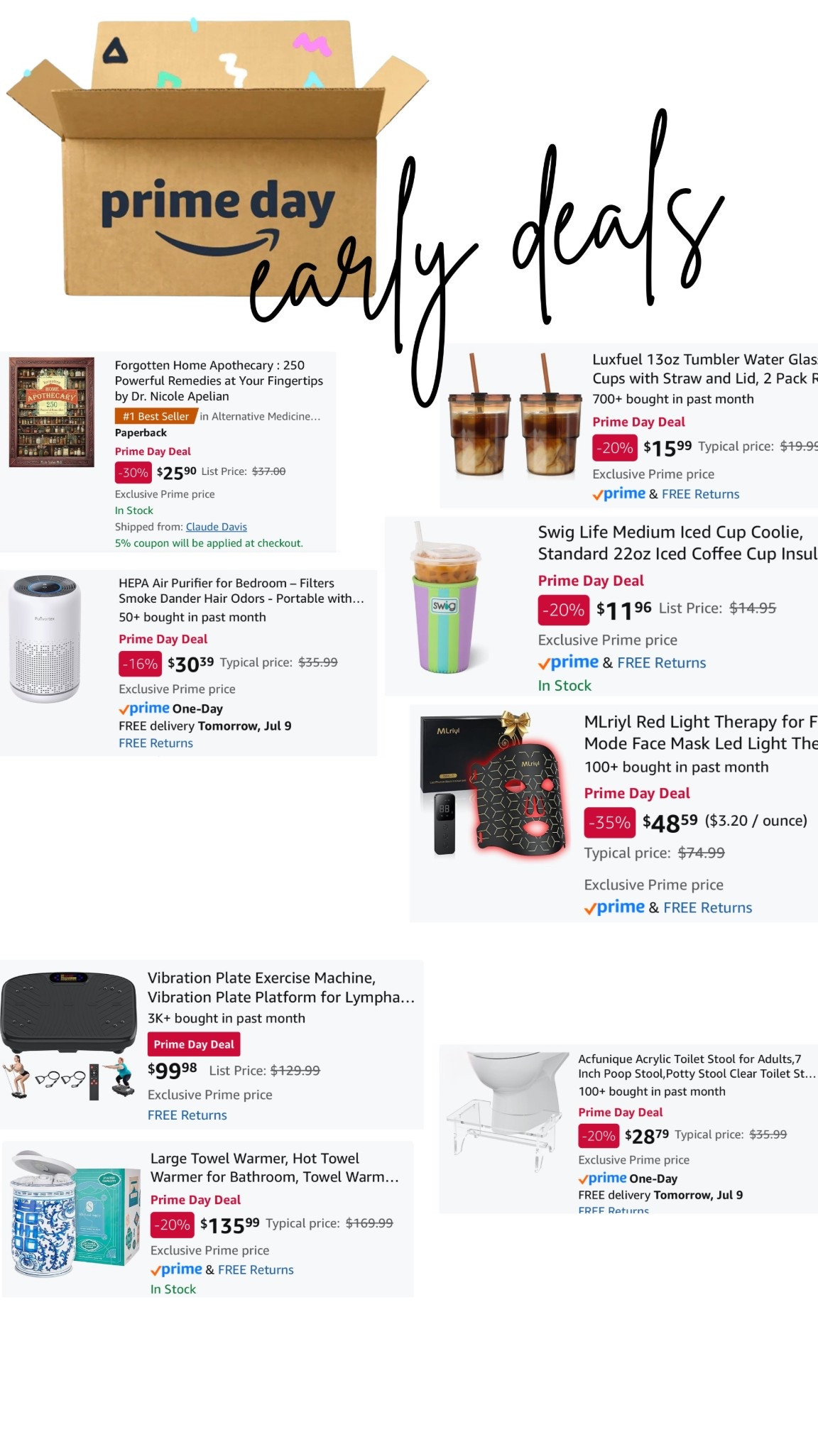 Early prime day deals! 

#primedeals #amazon #sales

#LTKFamily #LTKSaleAlert #LTKHome