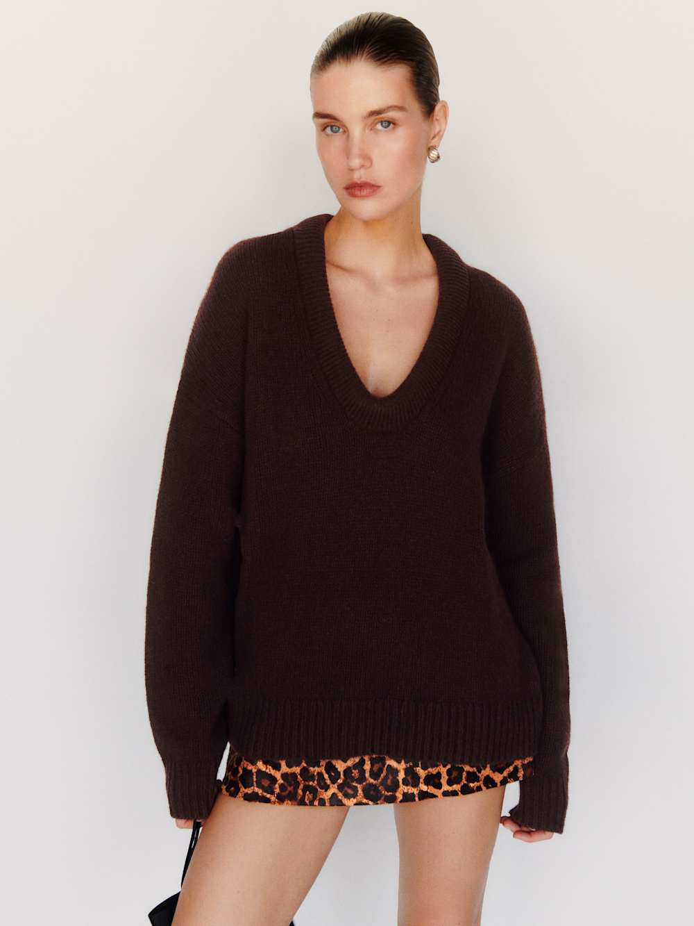 Jonie Cashmere Oversized Scoop Neck | Reformation (Global)
