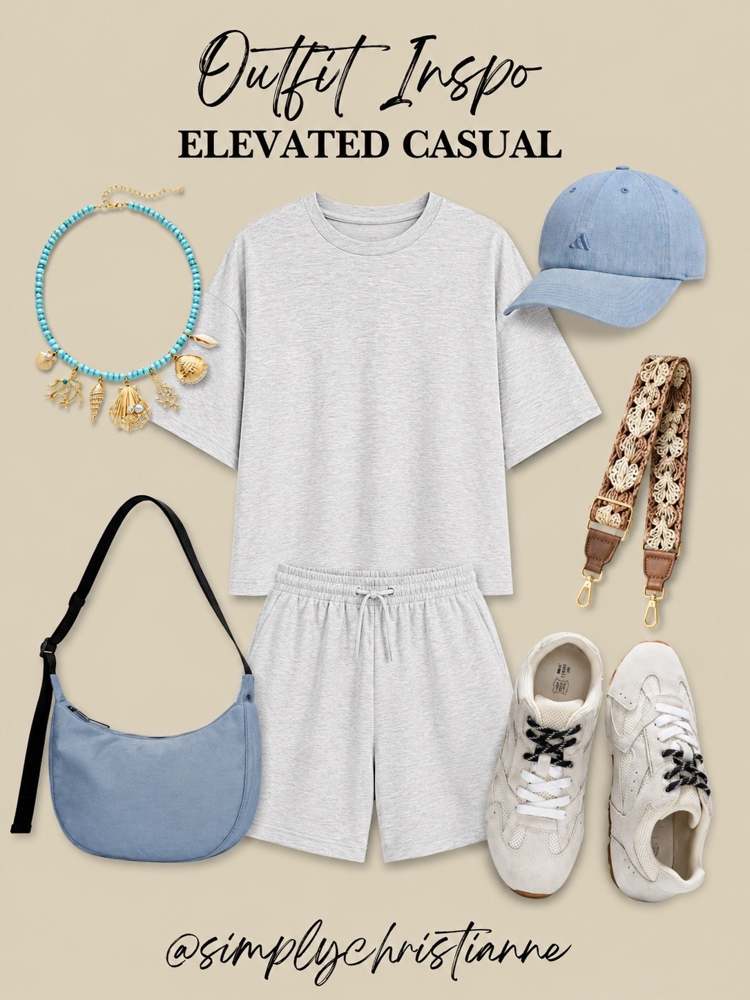 My favorite kind of outfit: comfy enough to run errands, cute enough to grab lunch after. 💙🩶 The blue accents make this casual look feel instantly put together. Everything is linked in the comments! Amazon fashion

#LTKootd