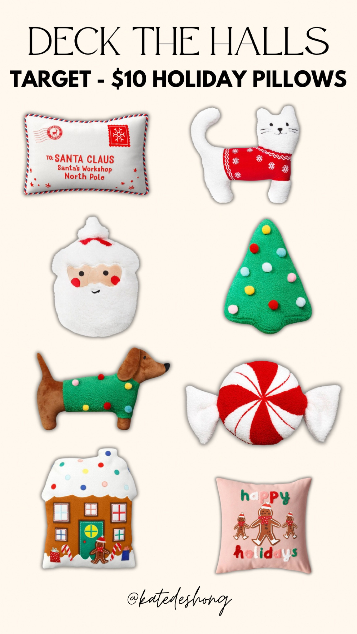 Target pillows for just $10! Holiday decor , Christmas decorations , Santa , Christmas tree , gingerbread man , budget

#LTKHolidaySale #LTKHoliday #LTKSeasonal