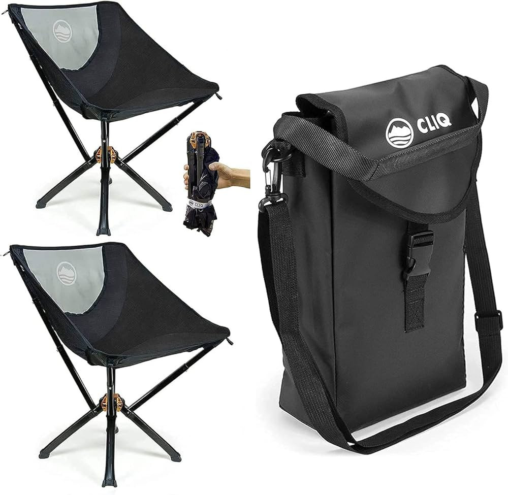 CLIQ Portable Chair - Lightweight Folding Chair for Camping - Supports 300 Lbs - Perfect for Outd... | Amazon (US)