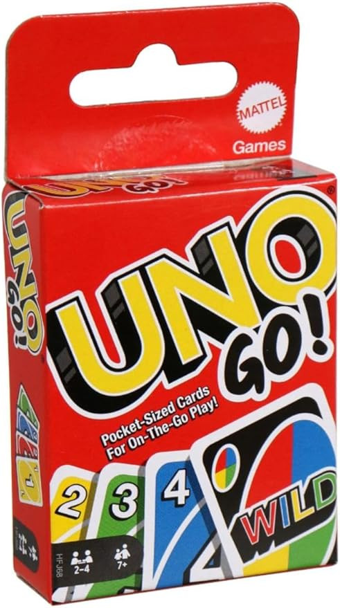 UNO GO! Pocket-Sized Cards for On The Go Play Mini Sized Playing Cards for Travel Stocking Stuffe... | Amazon (US)
