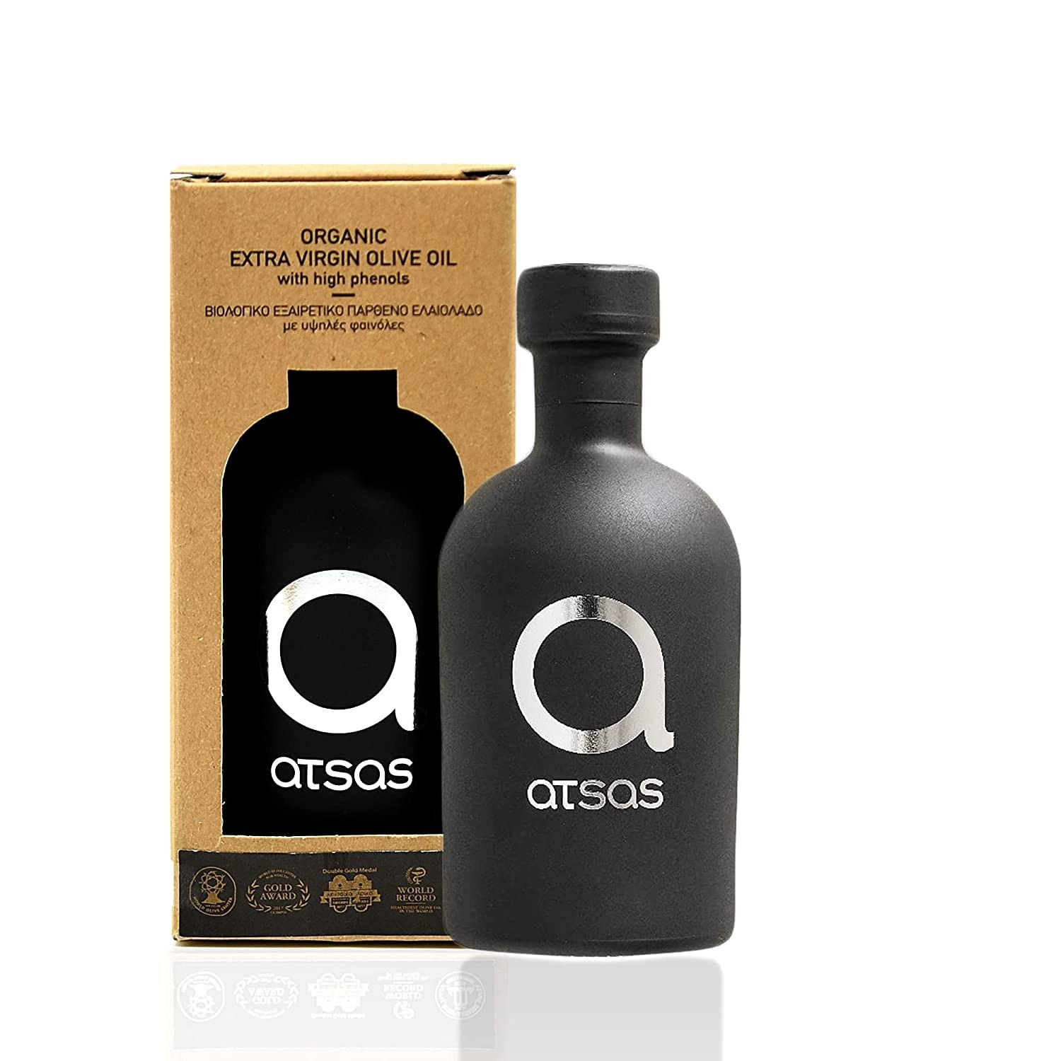 Atsas Extra Virgin Organic Olive Oil - Rich in Phenolic content - Cyprus Cold Pressed Evoo - Mult... | Amazon (US)