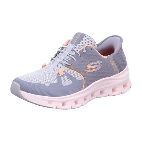 Skechers Women's Glide-Step PRO Hands Free Slip-INS Sneaker, Gyor=Gray/Orange, 5 | Amazon (US)