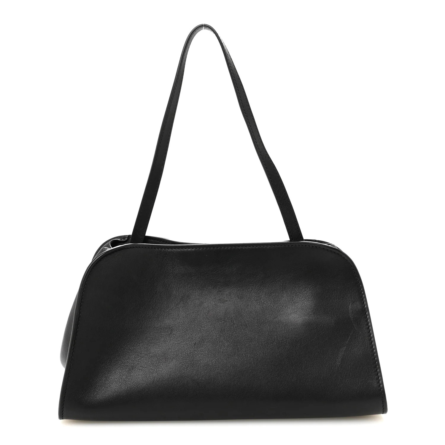 The Row Smooth Calfskin Peggy Bag Black 1890973 | FASHIONPHILE (US)