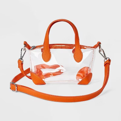 Game Day Clear Pouchette Crossbody Bag - Wild Fable™ Orange | Target