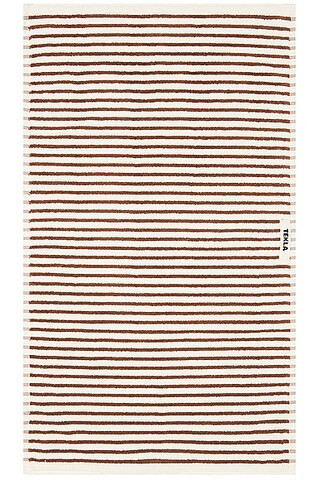 Tekla Stripe Hand Towel in Kodiak Stripes - Tan. Size all. | FWRD 