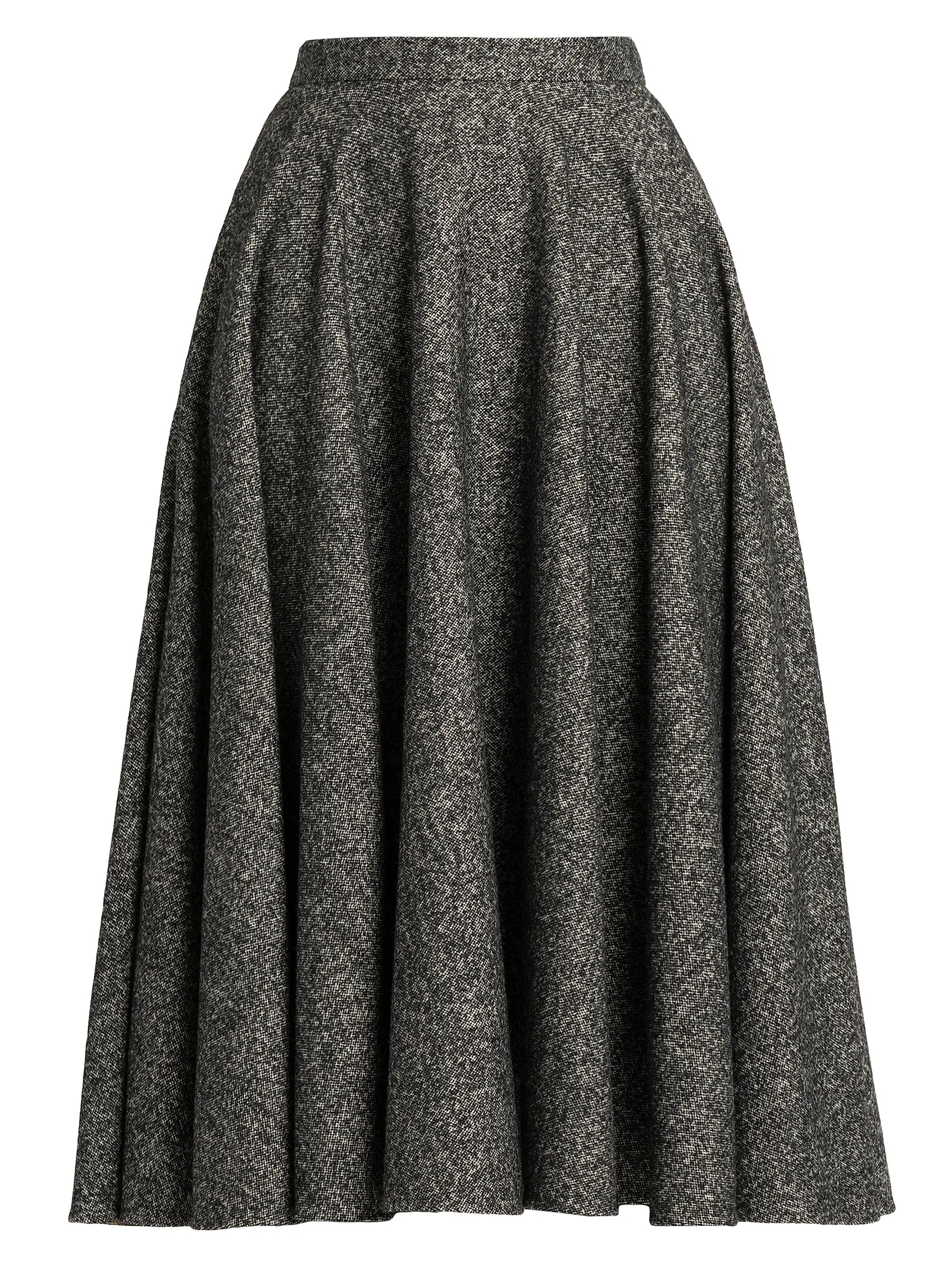 Italian Tailoring Pleated Wool-Blend Midi-Skirt | Saks Fifth Avenue