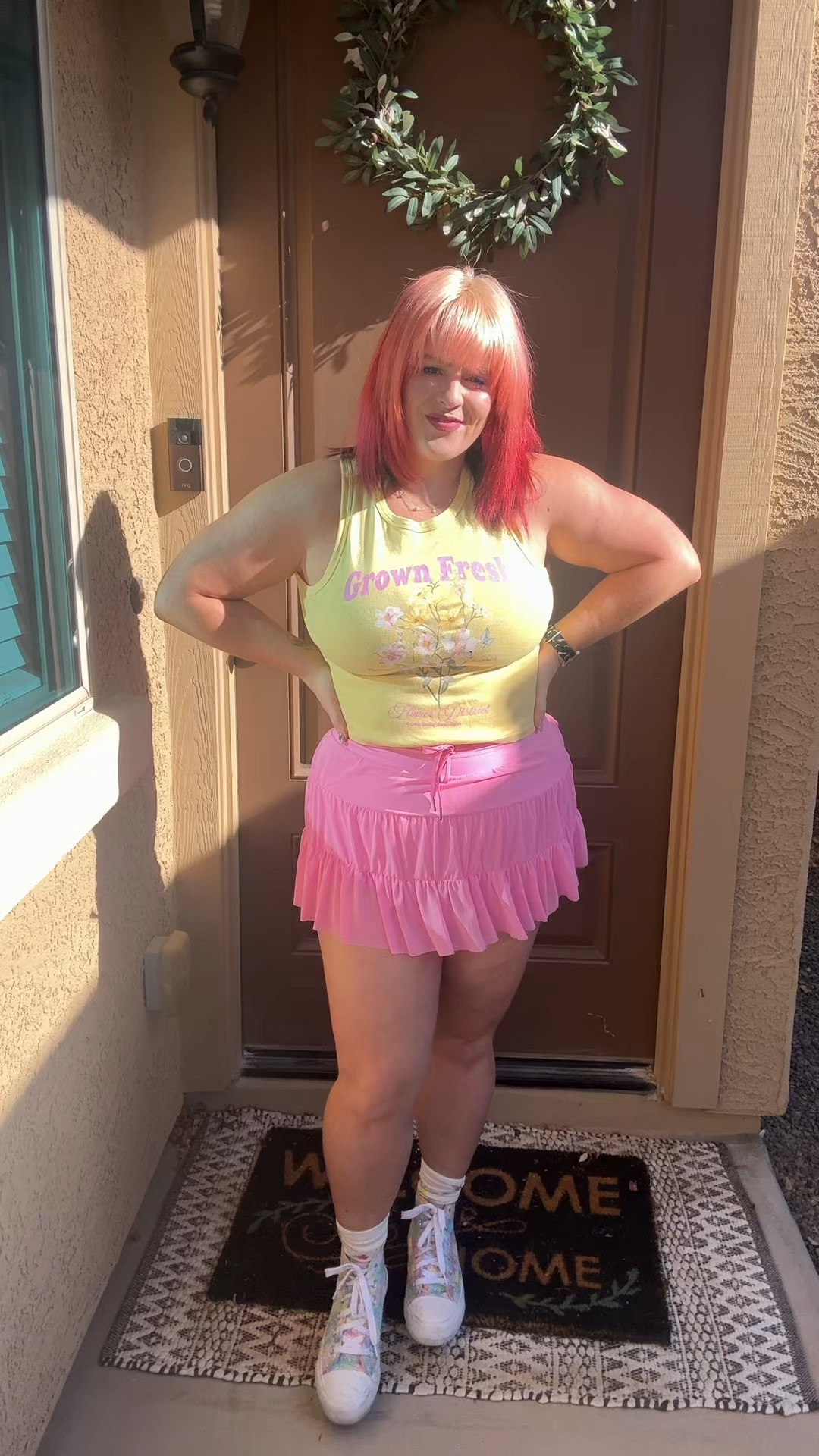 Felt colorful. Spring summer colorful outfit for active women and moms who are midsize  

#LTKmomlife #LTKMidsize #LTKootd