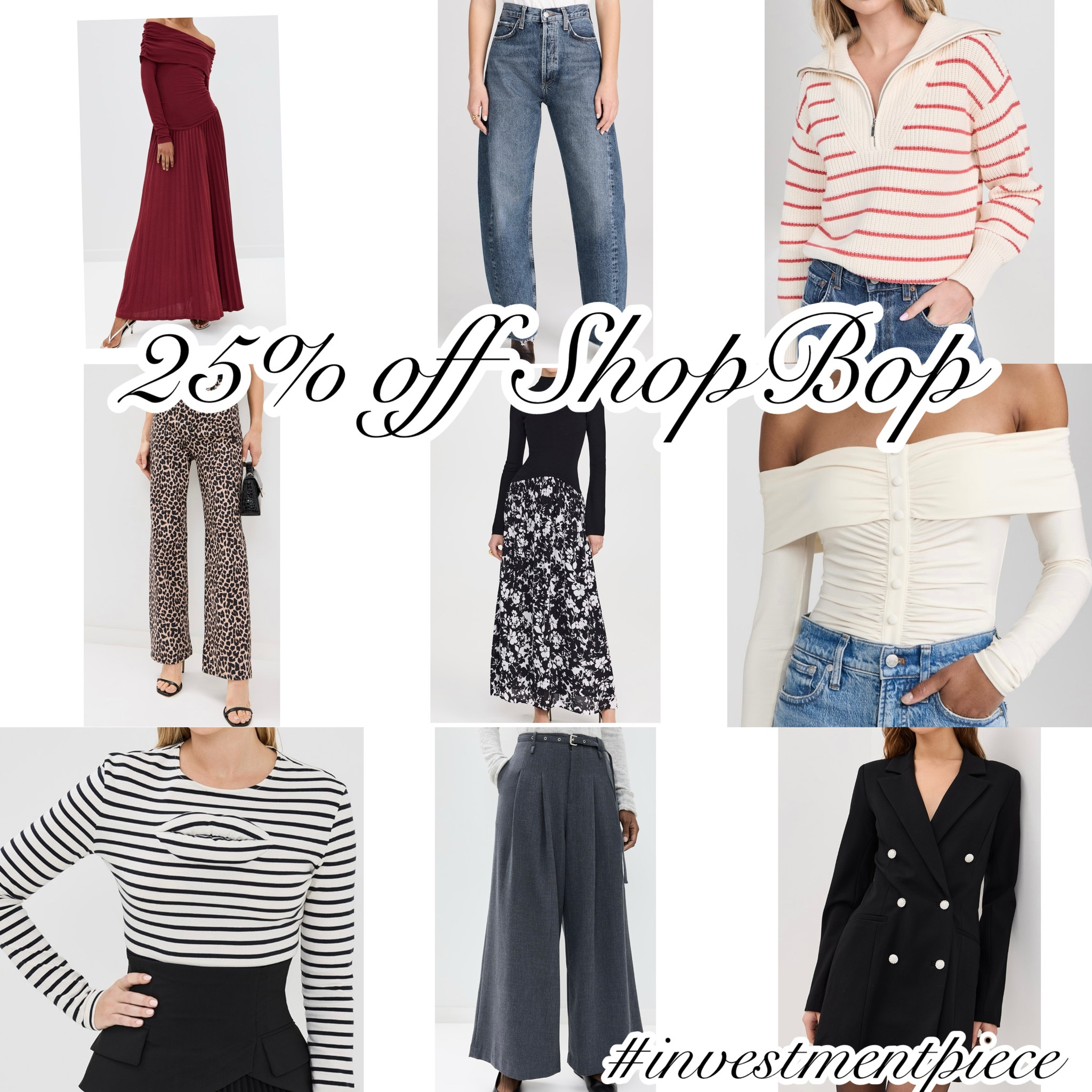 From dresses to denim to sweaters - and the number one stripe on my wishlist- get  25% off @shopbop #investmentpiece 

#LTKCyberWeek #LTKStyleTip #LTKSeasonal